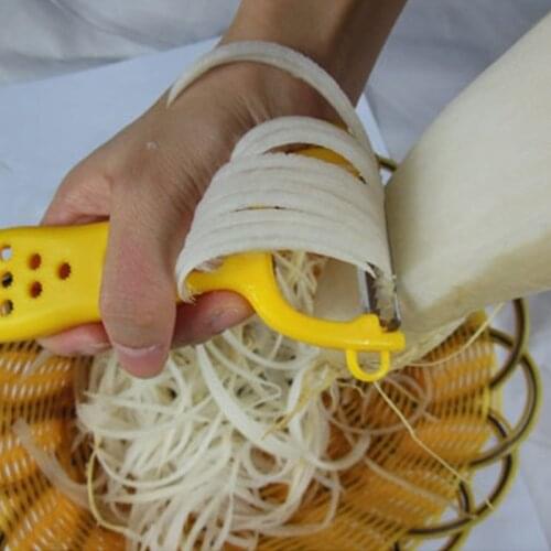 1 piece Random Color Multi-function Grater Apple peeler Apple Kitchen Vegetable Carrot Gadgets Fruit Paring knife Double head