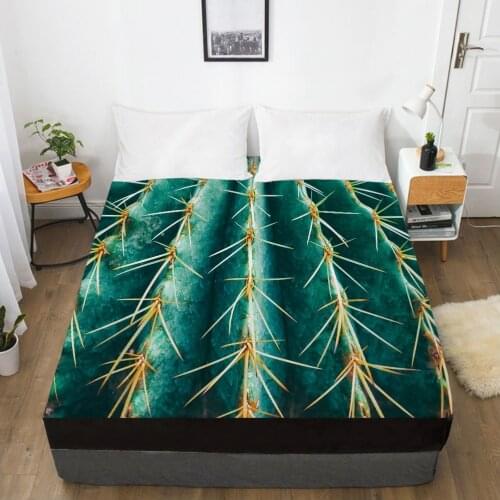 1pc bed sheet Elastic fitted sheet With An Elastic Band 150/180/200/160*200 Mattress Cover Double Bed cover nordic thorn