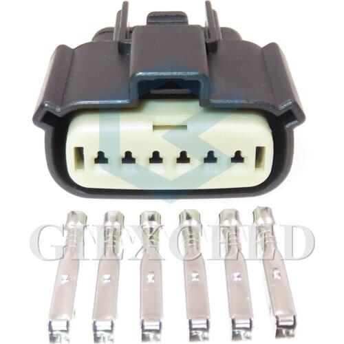1 Set 6 Pin 33471-0601 Electrical Auto Wiring Female Socket Automobile Tail Light High Voltage Cable Connector For Ford