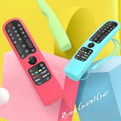 2 pcs Silicone Protective Remote Control Covers For LG Smart TV AN-MR21 For LG OLED TV Magic Remote AN MR21GA Remote Case