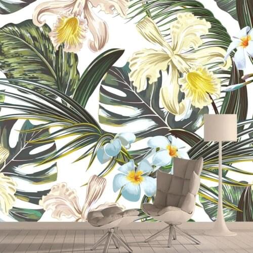 Custom Decor tropic Rainforest Plants 3d Wallpapers Murals for Living Room Walls Paper House Sofa Background Contact Wall Rolls
