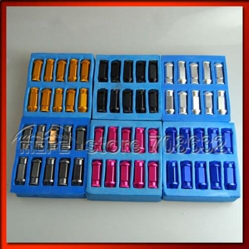 Special Offer High Quality Light Weight 20PCS/SET 50mm Aluminum D-1 Spec Wheel Nuts P1.25 / P1.5 Red