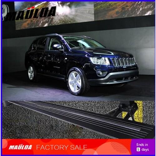 Car Accessories High quality aluminium alloy Automatic scaling Electric pedal side step running board for compass 2010-2016