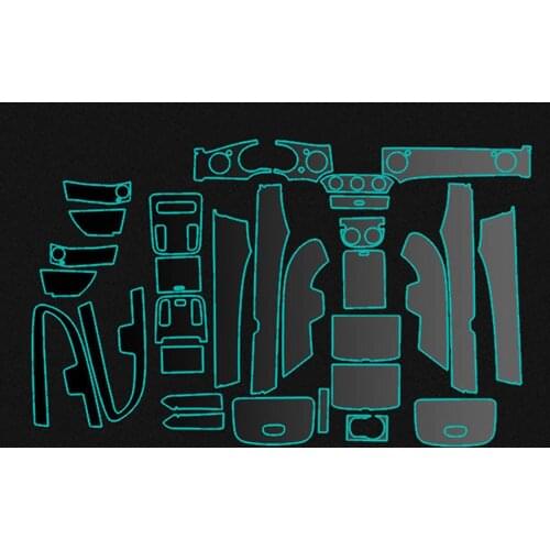 Car-Styling New Car Interior Trim Dashboard Clear Paint Protective Film Stickers for Rolls-Royce Ghost