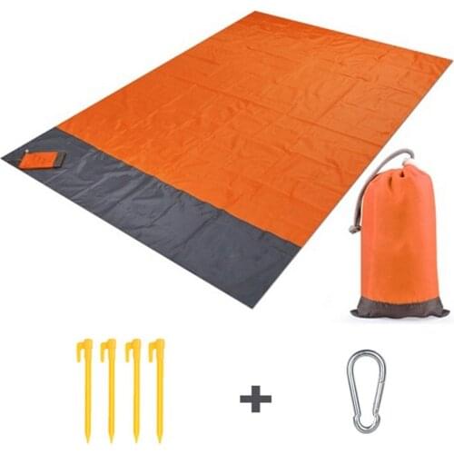 Large Beach Anti-sand Towels 200 Cm Mat Anti Sand-free Beach Anti Sand Beach Blanket Oversized Pocket Picnic Wind Prevent Proof