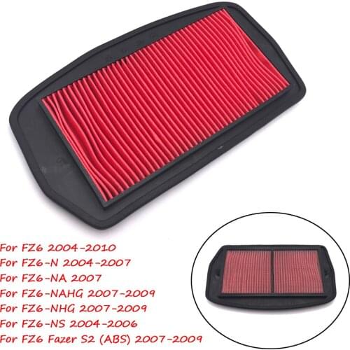 Motorcycle Air Intake Filter Cleaner Element Motor Air Filter For Yamaha FZ6 Fazer FZ6-N FZ6-NA FZ6-NAHG FZ6-NHG FZ6-NS