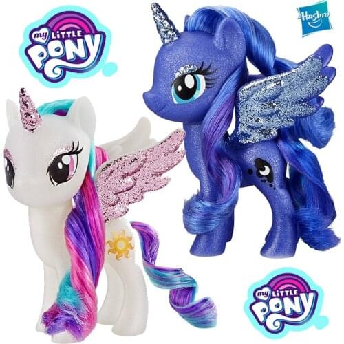 Original Hasbro My Little Pony Princess Beautiful Princess Character Girl Play House Toy Action Figure Anime Figurine Toys