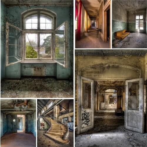 SHUOZHIKE Deserted Old House Indoor Retro Baby Photo Background Vintage Photography Backdrop Photocall Photo Studio 21604EHP-02