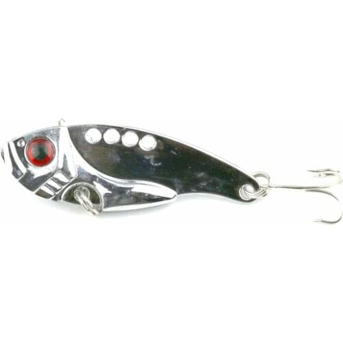 HENGJIA 1PC 5.5CM 11G Vivid Vibrations Metal VIB Lures Fishing Bait Artificial Hard Treble With 2 Hooks