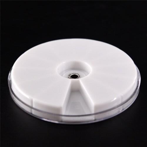 JETTING 1PCS 12 Slots Pill Box Weekly Organizer Container Round Tablet Pill Holder Medicine Pill Cases Refillable Bottle