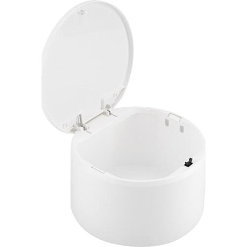 Mini Trash Can With Cover Lid Table Garbage Bin Wastebasket Desktop Trash Can Dust Case Holder Rubbish Can for Bedroom Office