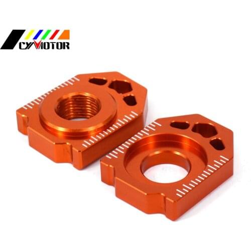 Motorcycle CNC Rear Block Chain Adjuster For KTM SX SX-F XC XC-F EXC EXC-F XC-W XCF-W 85 125 150 200 250 300 350 400 450 500 530