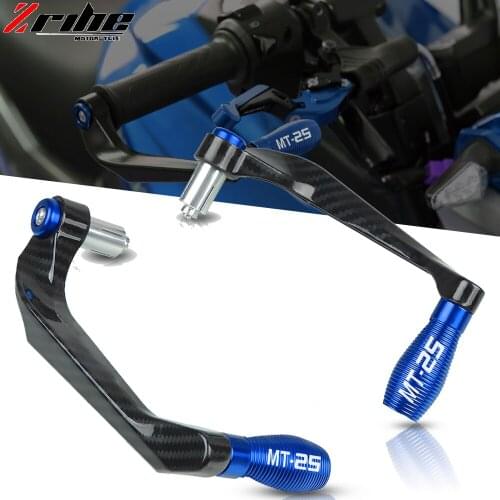 Motorcycle 7/8" 22mm Handlebar Grips Guard Brake Clutch Levers Guard Protector For YAMAHA MT-25 MT25 MT 25 2014 2015 2016 2017