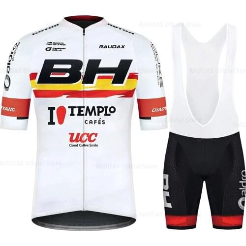 2021 Mens BH Team Cycling Jersey Short Sleeve Red Ropa Ciclismo Hombre Summer Bib Shorts Suit Bike Uniform Clothing Triathlon