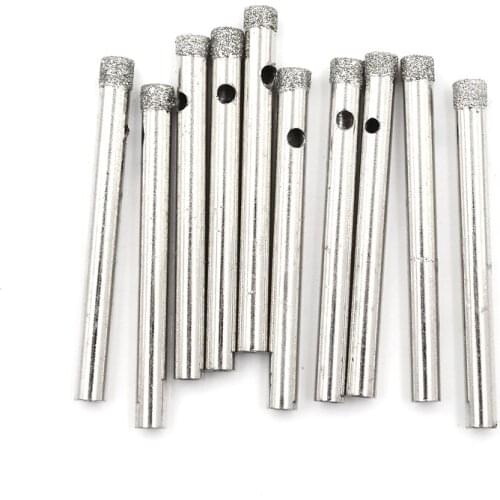5/10Pcs Diamond Coated Core Hole Saw Drill Bit Set For Tile Glass 5/6/8/10/12mm For Tile Ceramic Glass