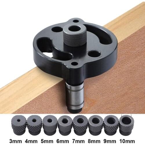 Woodworking Pocket Hole Jig 6/8/10mm Self-centering Vertical Doweling Jig Drill Guide For Locator Hole Puncher Carpentry Tools