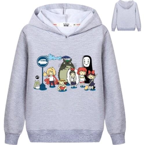 New Cute Totoro Sweatshirt Kids Boys Cartoon 3D Harajuku Casual Tops Girls Pullover Hoodies Student Clothes