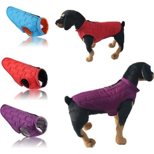 New Outdoor Dog Clothing Waterproof Clothing Lightweight Reflective Adjustable & Reversible Dog Coat Pet Clothes-001