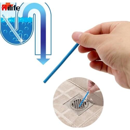Drain Toilet Pipe Cleaner Sink Clogging Remover Tools 12Pcs/set Air Cleaner Household Merchandises Home Cleaning