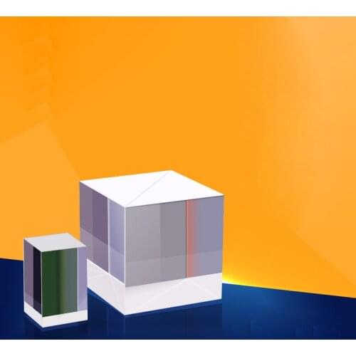 Polarization Beam Splitting Prism 20mm Applicable wavelength 370nm 90 Degree Turning Light Path Cube Broadband Optical Glass