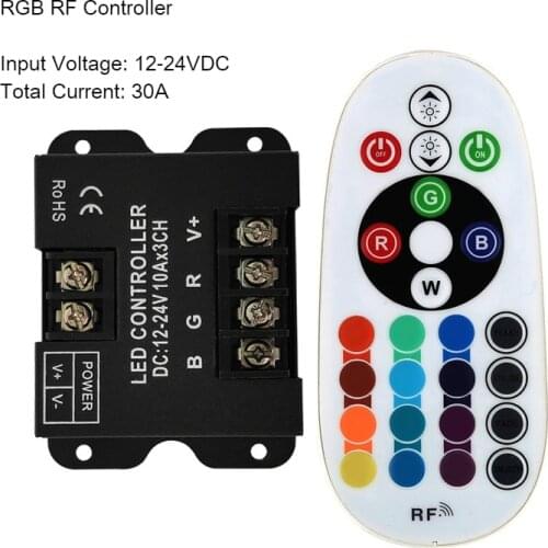 DC12-24V RGB RGBW 20KEY 24KEY RF LED Strip Wifi Bluetooth Wirss Touch Wheel LED Light Remote Controller