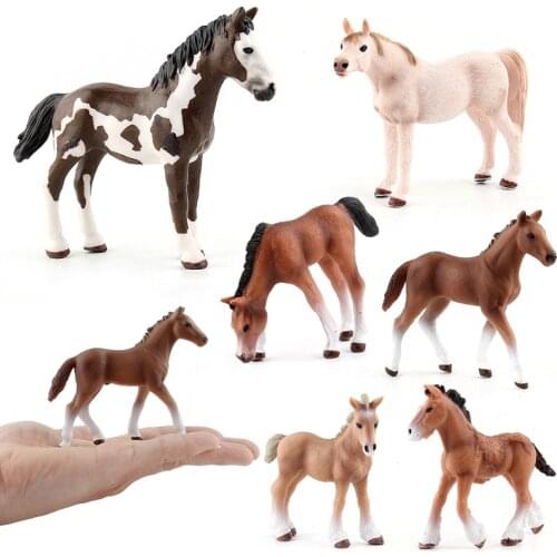 Realistic Animal Horse Models Action & Toy Figures Solid Emulation Appaloosa Harvard Hannover Clydesdale Quarter Arabian Horse