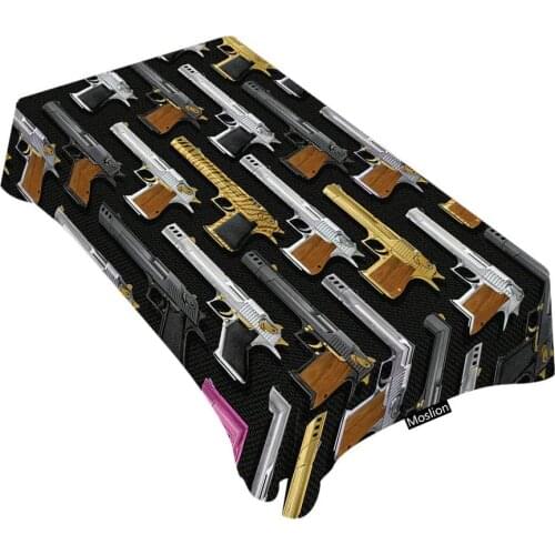 Art Pistol Gun Tablecloth Table Cover