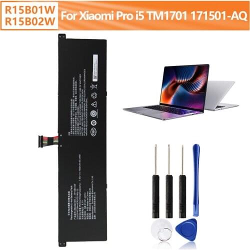 Replacement Battery R15B01W R15B02W For For Xiaomi Pro i5 TM1701 171501-AQ 15.6 inch Series 7900mAh