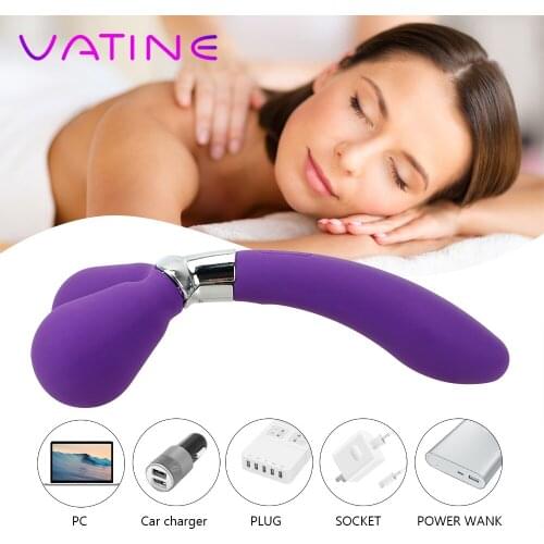 VATINE Y-type AV Stick Female Masturbation 30 Speed Three Head Vibrator G-spot Body Massage Clitoris Vagina Stimulation