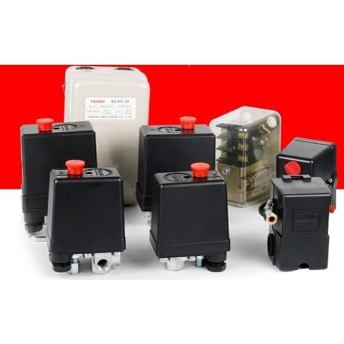 GY Air Compressor Air Pump Pressure Switch Automatic Pneumatic Controller Horizontal Silver Dot Transparent Switch