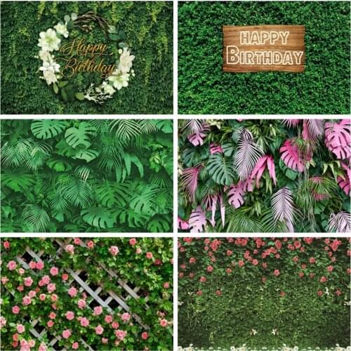 Yeele Summer Tropical Jungle Scene Grass Green Leaves Newborn Baby Shower Birthday Party Backdrops Vinyl Photography Backgrounds