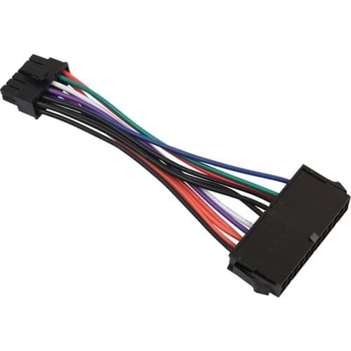 1pcs 24 Pin to 12 Pin PSU Main Power Supply ATX Adapter Cable for Lenovo IBM