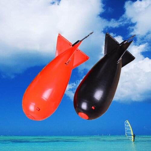 1Pc Carp Fishing Large Rockets shape Tackle Feeders Pellet Feeder Float Bait Holder Maker Tackle Floating Bait Container