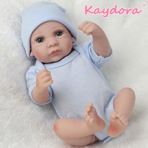 10 inch Adorable Mini Reborn Baby Dolls 25cm Handmade lol reborn bebe doll Girl Style baby doll Hot sale Christmas gift Kaydora