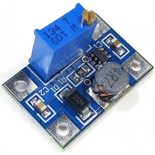 10pcs/lot Large current 2A DC-DC SX1308 Step-UP Adjustable Power Module Boost Converter
