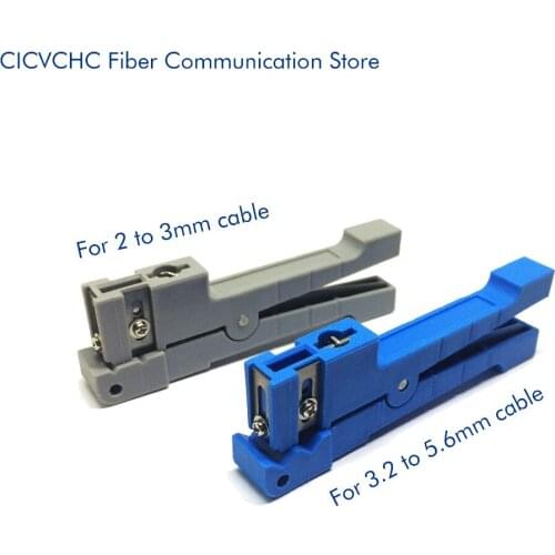 2pcs Fiber Cable Transverse Stripper Fiber Optic Tool for 2.0 to 3.0 or 3.2 to 5.6mm Round Cable