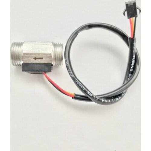 24V USS-HS21TI Stainless Steel 304 Hall Effect Water Flow Sensor 1-30L/M G1/2" Turbine Flowmeter for water purifier dispenser