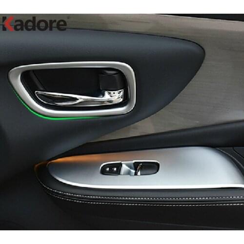 For Nissan Murano 2015 2016 2017 2018 Car Styling ABS Matte Interior Door Handle Cover Trims Protection Sticker