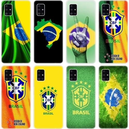 Brazil Brazilian flag Case for Samsung Galaxy A12 A02 A03S A21S A22 A32 A52 A72 A82 Quantum 2 S21 Plus FE Ultra M02S M12 Cover