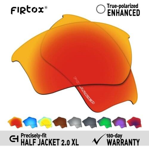 Firtox Anti-Seawater Polarized Lenses Replacement for-Oakley Half Jacket 2.0 XL OO9154 Sunglasses (Lens Only) - Multiple Colors