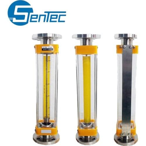 Flange OR Hose Connection Water Gas Flowmeter Glass Tube Rotameter