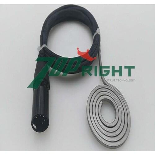 ID18mm OD50mm flat coil heater with 5pin xlr plug