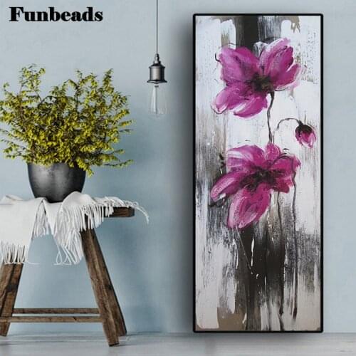 Full drill square Diamond Embroidery Abstract Poppy Plant painting Full round 5d Diy diamond painting Diamond large decor FF569