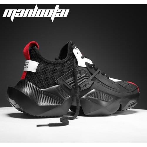 MANLOOTAI Men's White Sneakers