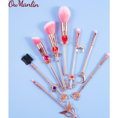 Sakura makeup brush set Mocha Sakura eye shadow brush makeup metal makeup brush makeup