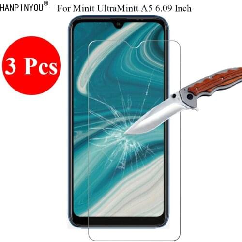 3 Pcs/Lot New 9H 2.5D Tempered Glass Screen Protector For Mintt UltraMintt A5 6.09" Protective Film + Clean Tools
