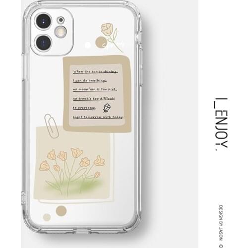 Official Original Transparent Soft Case for Apple iPhone 11 12 13 Pro MAX SE 2020 XR XS X 6 6s 7 8 Plus Shockproof Phone Cover