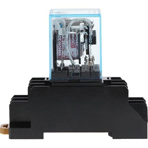 PYF08A 220/240 V AC Bobina Power Relay DPDT MY2NJ 8 Pin With Base New 2017