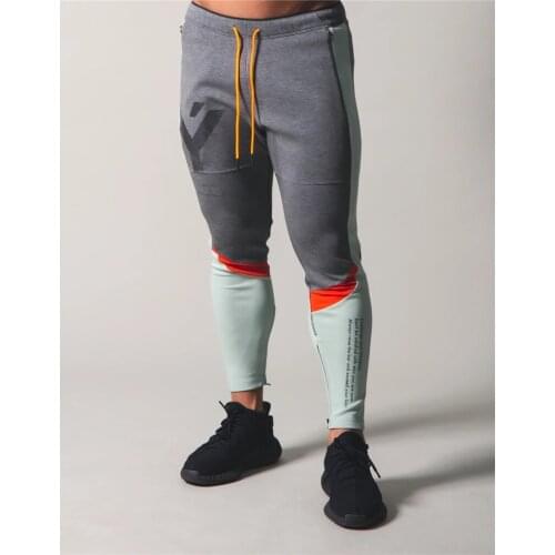 Japan&UK 2020 Jogging Men Sports Patchwork Pants For Men Training Gym Cotton Men Running Hombre Gym Trousers Mens SportsWear