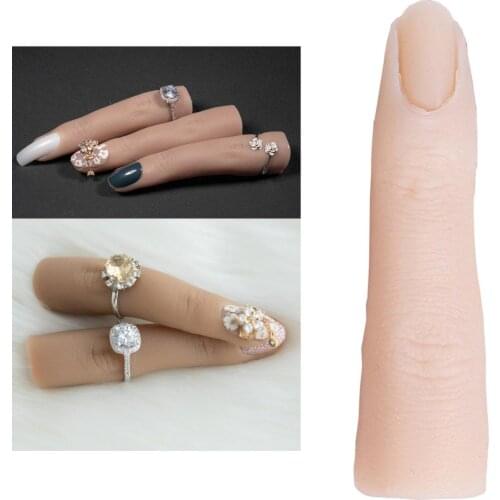 Silicone Nail Practice Finger 1:1 Mannequin Female Finger Model